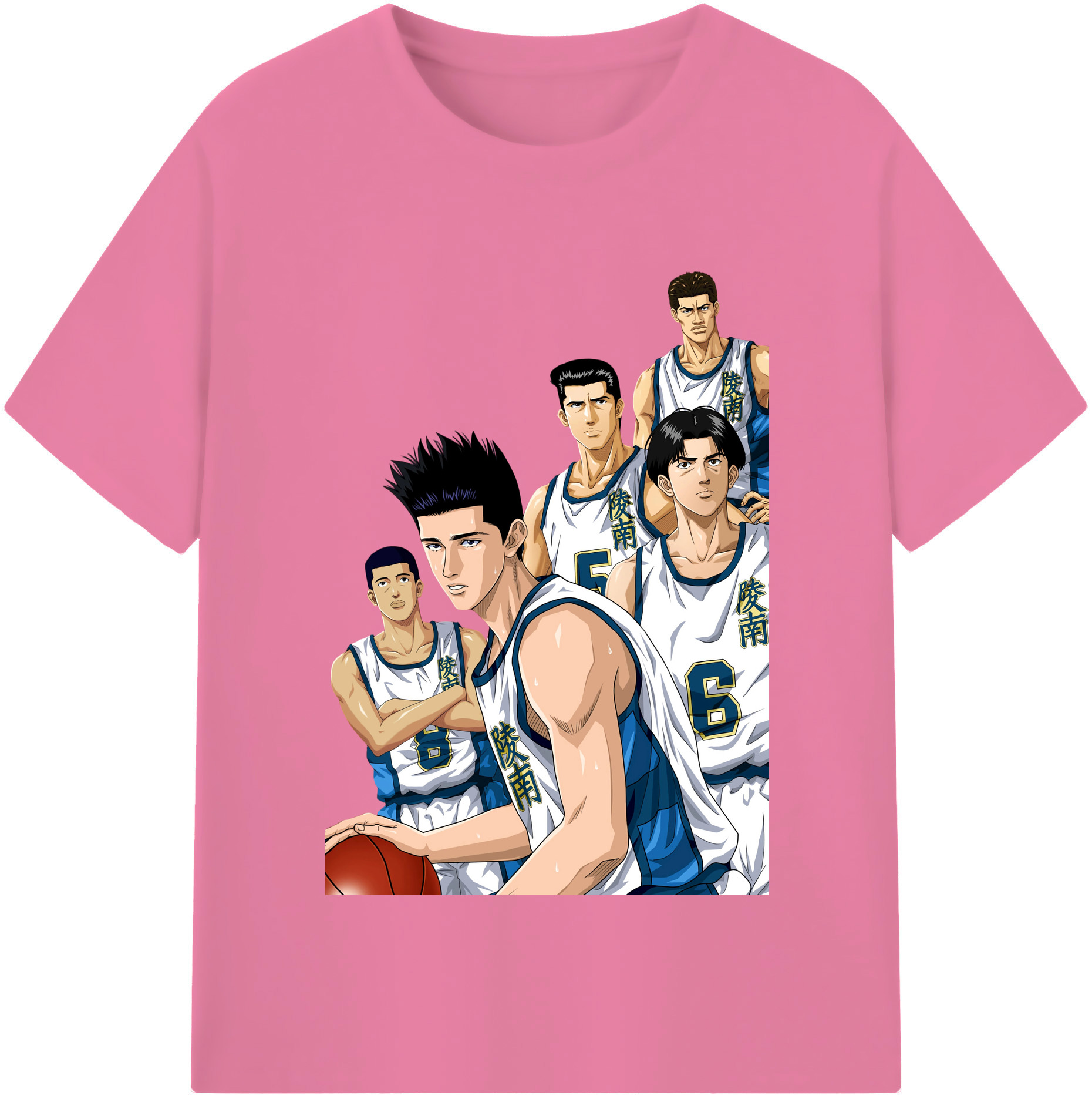 SLAM DUNK／スラムダンク 綿100％半袖Tシャツ（フロントプリント）